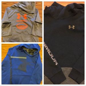 Lot of boys Large Under Amour sweatshirts